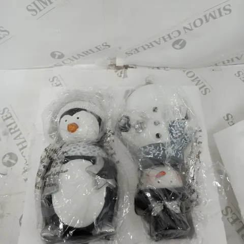 SANTA EXPRESS SET OF 2 CHRISTMAS CHARACTER BOBBLE HEADS