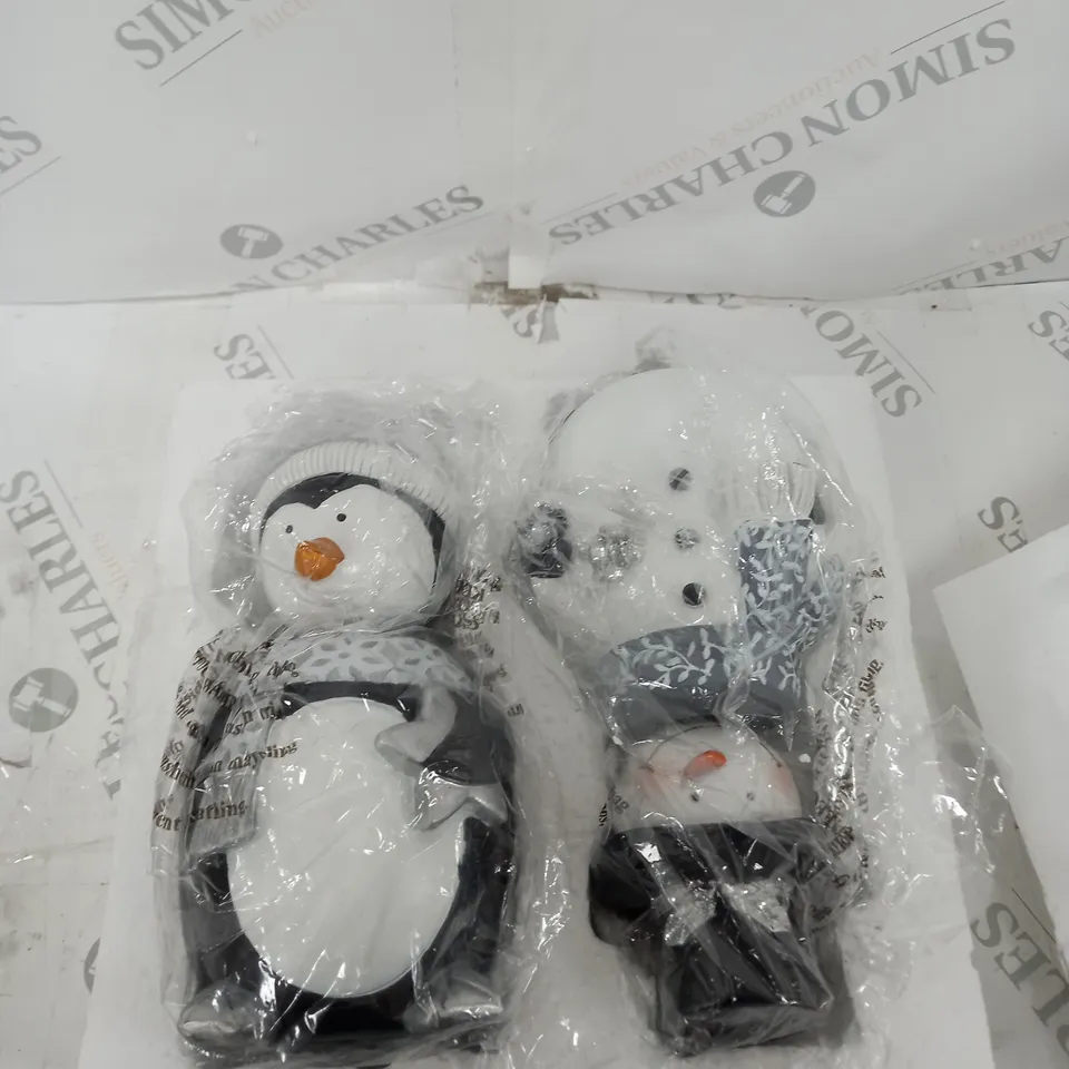 SANTA EXPRESS SET OF 2 CHRISTMAS CHARACTER BOBBLE HEADS