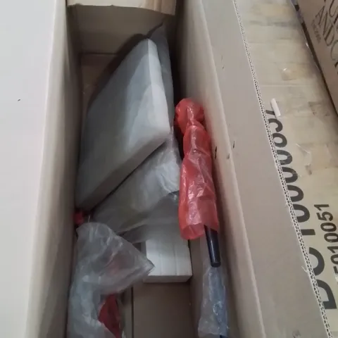 BOXED CELESTE DINING CHAIR, LIGHT GREY PREMIUM FAUX LEATHER & CHROME (1 BOX)