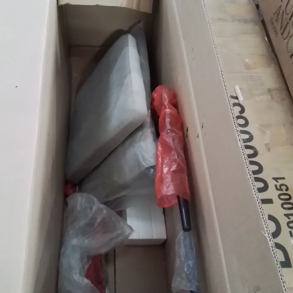 BOXED CELESTE DINING CHAIR, LIGHT GREY PREMIUM FAUX LEATHER & CHROME (1 BOX)