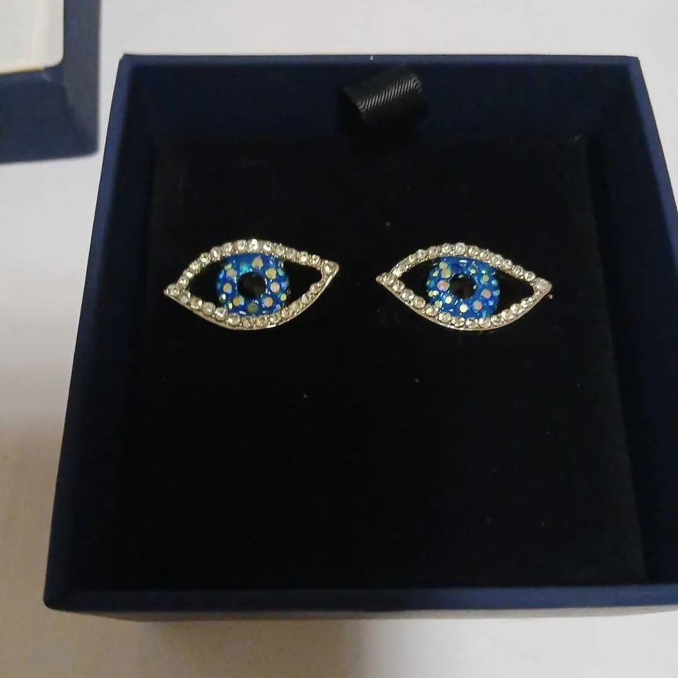 BUTLER AND WILSON CRYSTAL EYE STUD EARRINGS