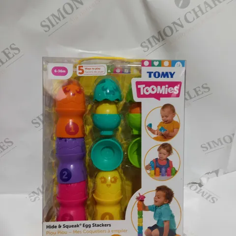 TOMY TOOMIES HIDE AND SQUEAK EGG STACKERS