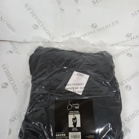 CORAL FLEECE HOODIE BLANKET