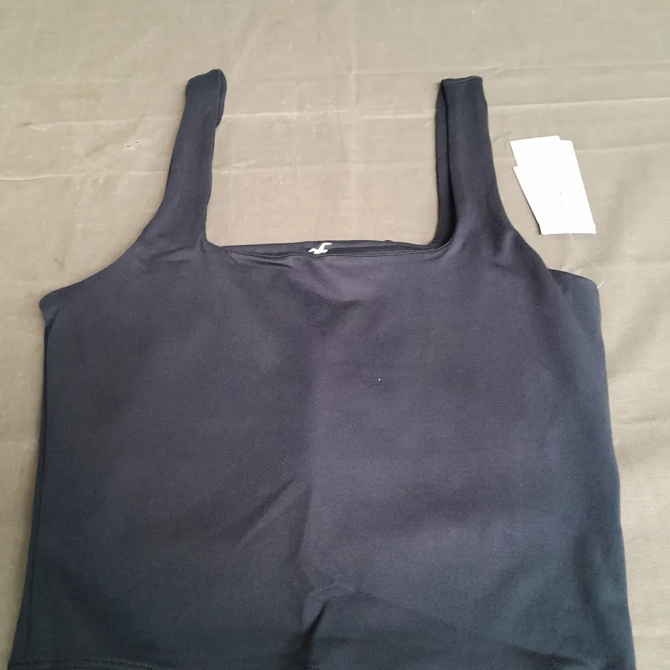 HOLLISTER NAVY SHORT TANT TOP - SMALL