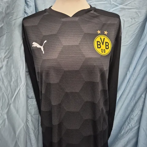 PUMA BORUSSIA DORTMUND FOOTBALL SHIRT – MEN'S, BLACK - SIZE L