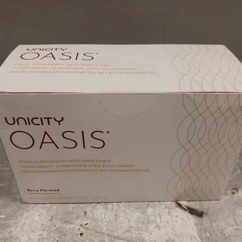 BOXED AND SEALED UNICITY OASIS BERRY FLAVOURED (30x7.2g)