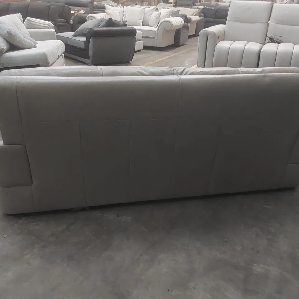 QUALITY DESIGNER MARLOW ITALIAN LEATHER 3 SEATER SOFA