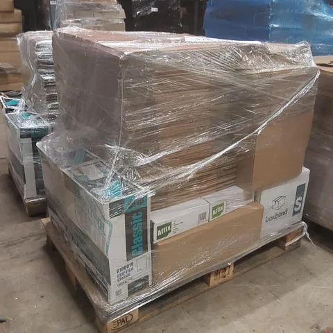 PALLET CONTAINING A LARGE QUANTITY OF ASSORTED ITEMS INCLUDING: BOXES, TAPE, PALLET WRAP ECT