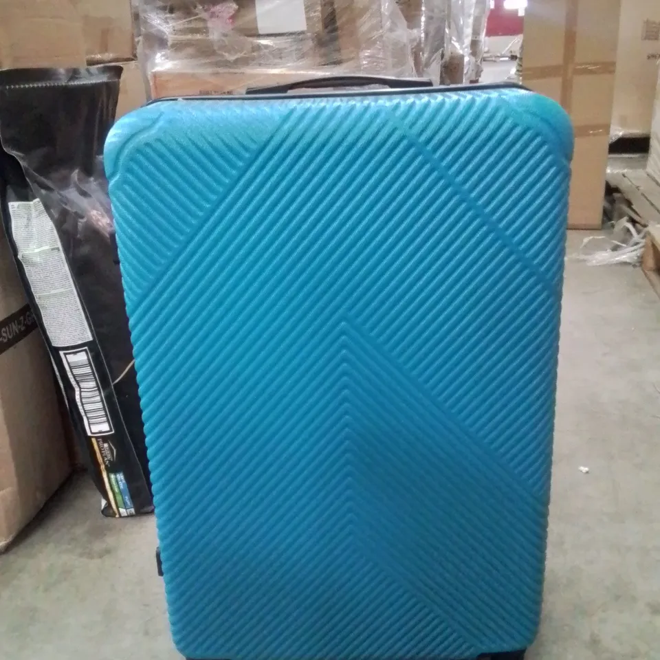 NEO ELECTRIC BLUE HARD SHELL SET OF 2 LUGGAGE SUITCASES 