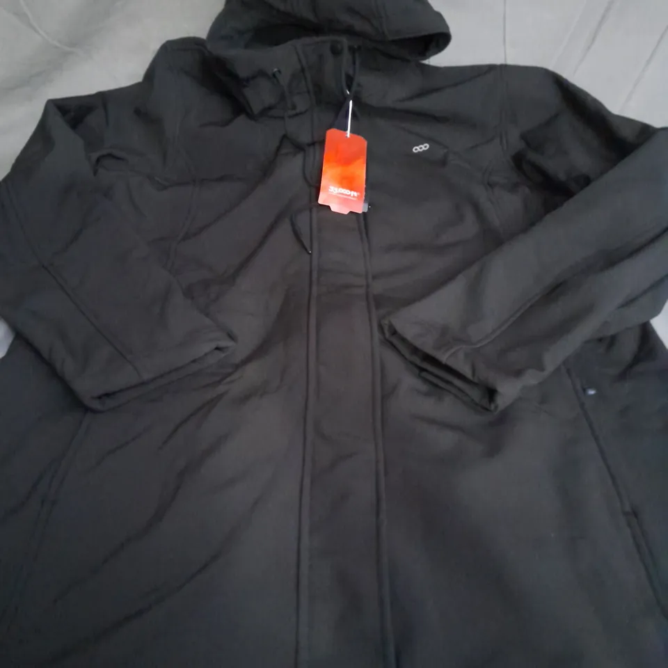 33,000FT MEN'S WATERPROOF JACKETS FLEECE LINING SOFTSHELL JACKET, BLACK - SIZE XL