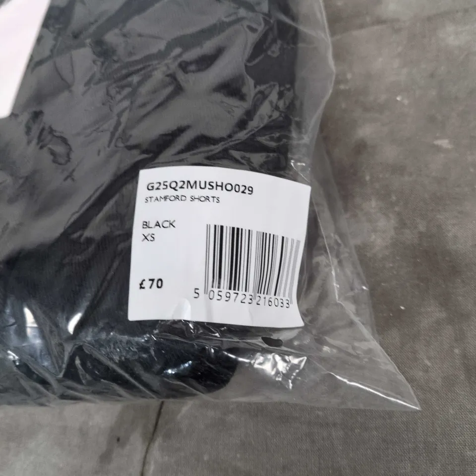 PRETTY GREEN STAMFORD SHORTS – BLACK, XS