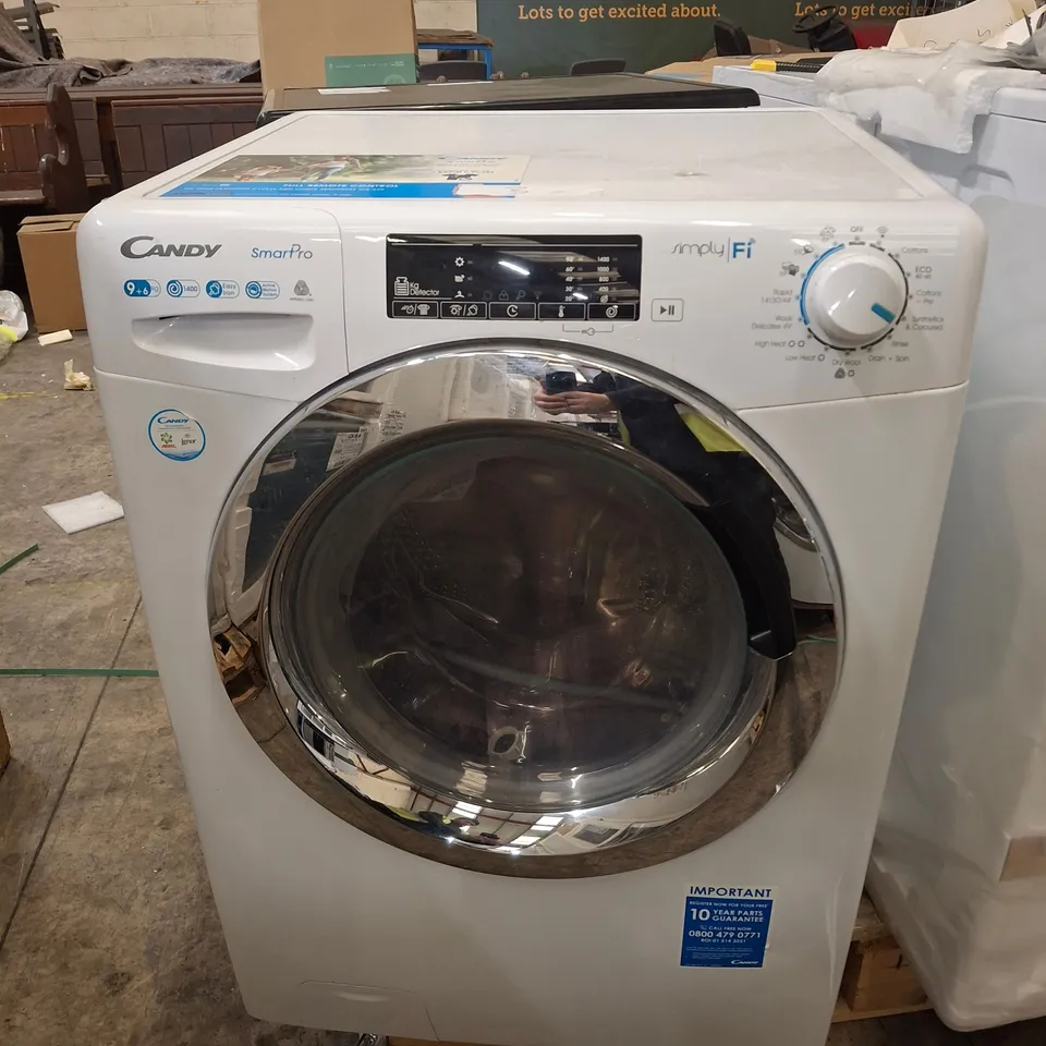 CANDY SMART PRO CSOW4963TWCE FREESTANDING WASHER DRYER WHITE -  UNPROCESSED RAW RETURN