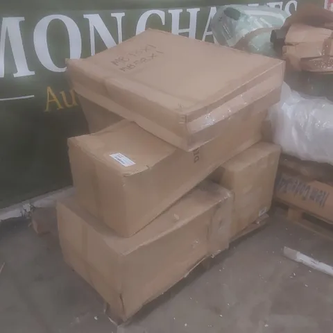 PALLET OF ASSORTED HOMES DIRECT 365 FURNITURE PARTS AND PIECES