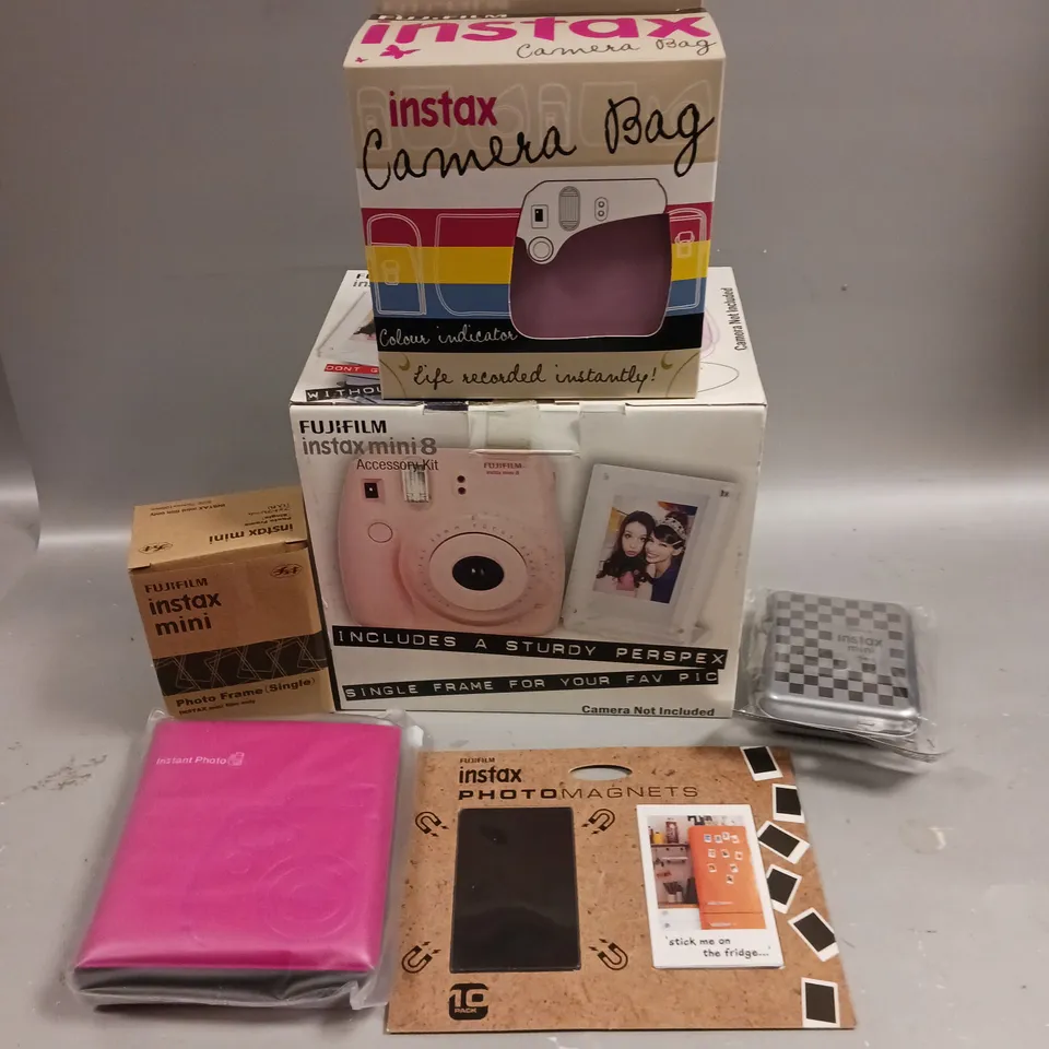 BOXED FUJIFILM INSTAX MINI 8 ACCESSORY KIT - PINK 
