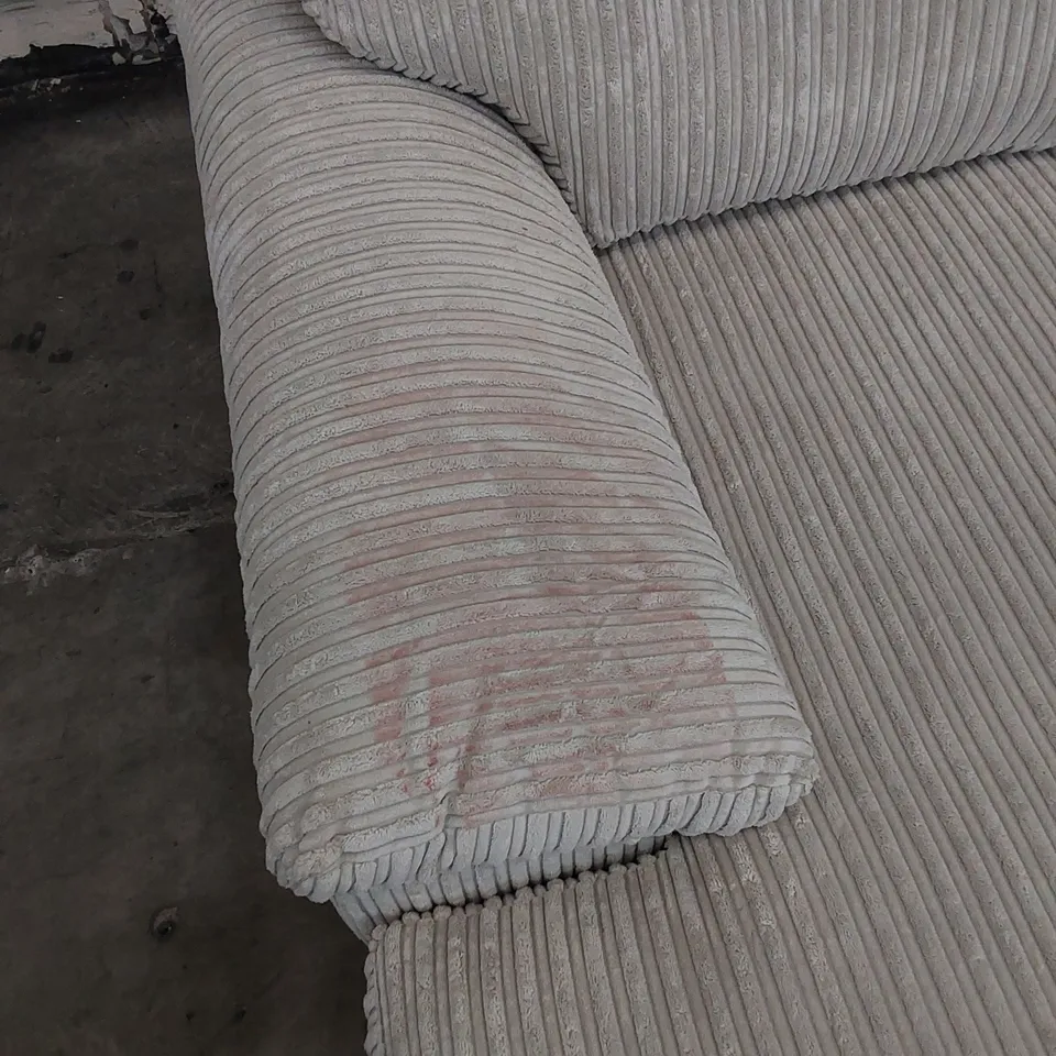 DESIGNER FABRIC UPHOLSTERED CHAISE SOFA 