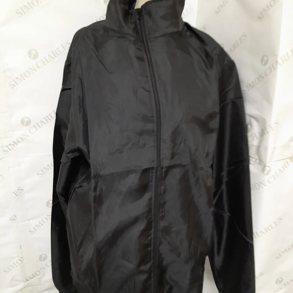 STORMY LIFE HOODED WINDBREAKER IN BLACK SIZE XL