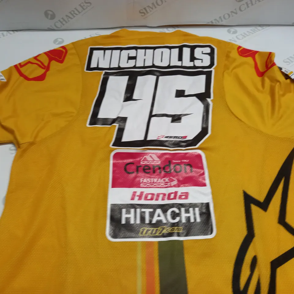 ALPINESTARS YELLOW MOTORCROSS JERSEY - L
