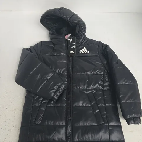 ADIDAS PADDED JACKET IN BLACK - UK 7/8 YRS