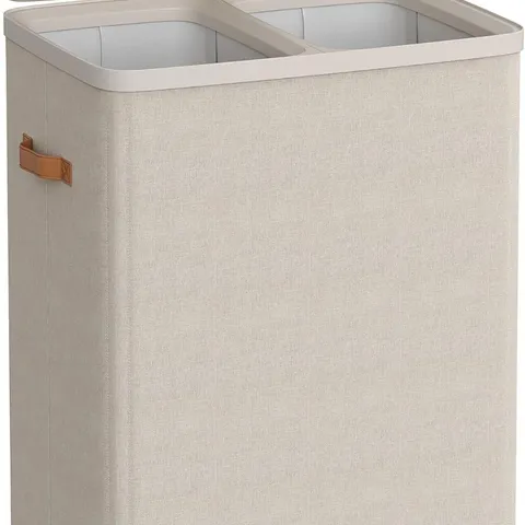 SONGMICS Laundry Basket, 170 L Dual Compartment Laundry Hamper