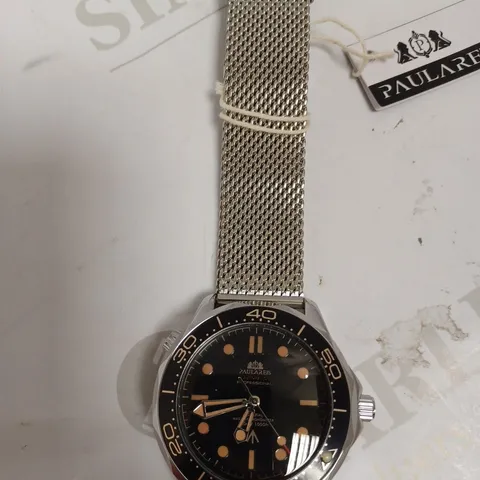 PAULARES SILVER WATCH WITH BRACELET STRAP