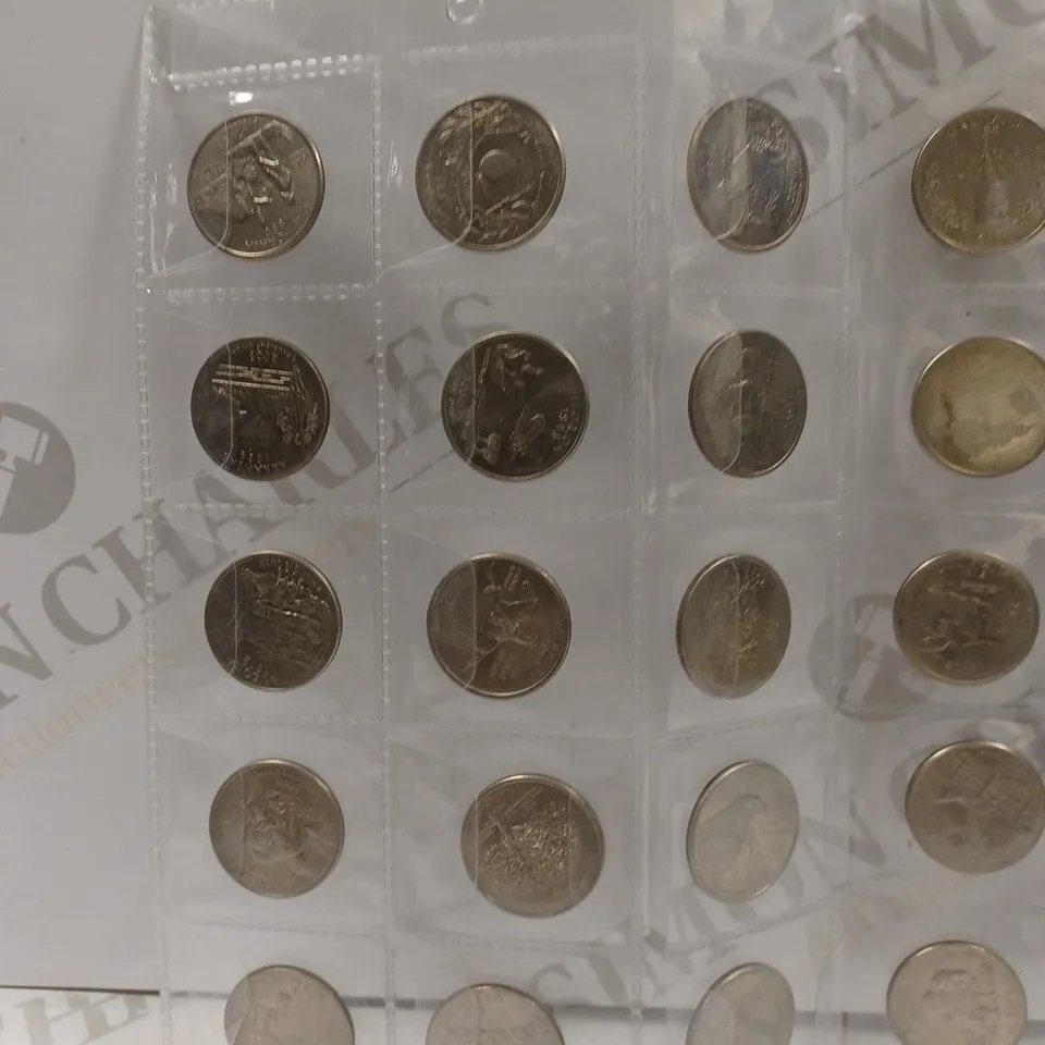 PACK TO CONTAIN APPROX. 30 X ASSORTED AMERICAN HISTORICAL COLLECTORS QUARTERS, DESIGNS VARY 