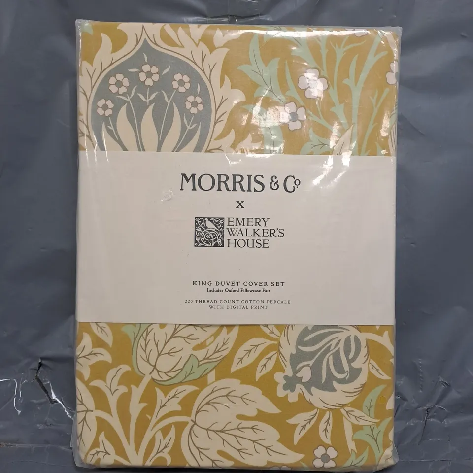 MORRIS & CO X EMERY WALKER'S HOUSE KING DUVET COVER SET
