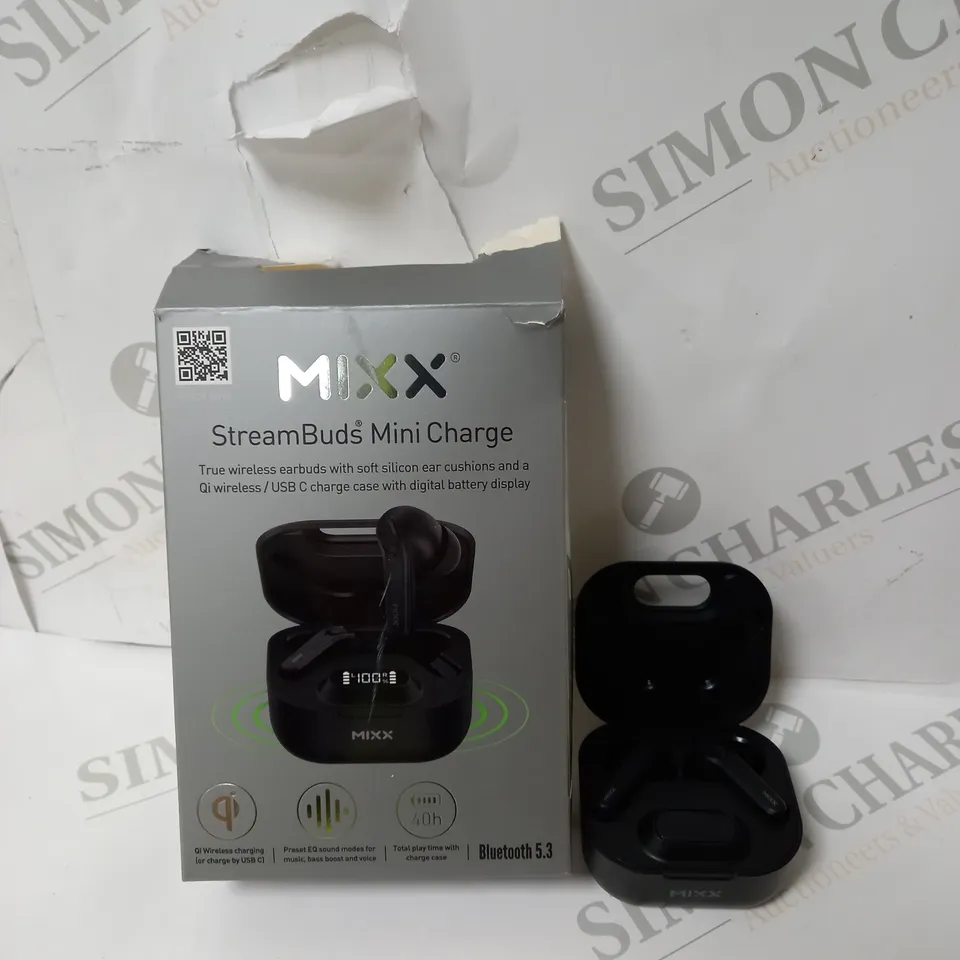 BOXED MIXX STREAMBUDS MINI TRUE WIRELESS EARBUDS