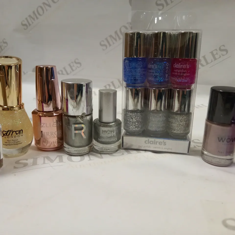 PREMIUM BRANDED NAIL POLISH LACQUER COLLECTION APPROX. 25 ITEMS 