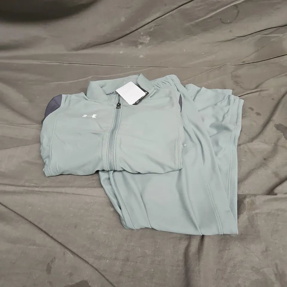 UNDER ARMOUR BOYS CHALLENGER TRACKSUIT IN GREEN SIZE YOUTH L