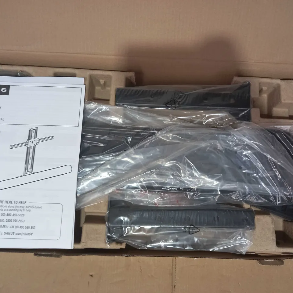 SANUS WSSATM1 B2 EXTENDABLE SOUNDBAR TELEVISION WALL MOUNT FOR SONOS ARC