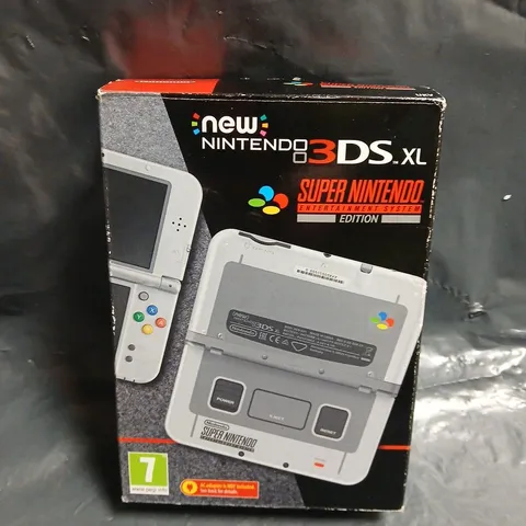 BOXED NINTENDO 3DS XL SUPER NINTENDO EDITION 