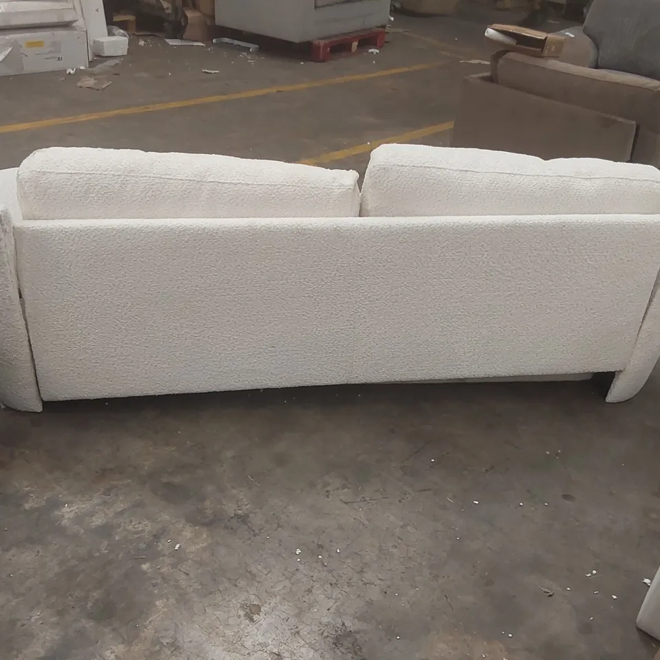 QUALITY DESIGNER FABRIC UPHOLSTERED 3-SEATER SOFA