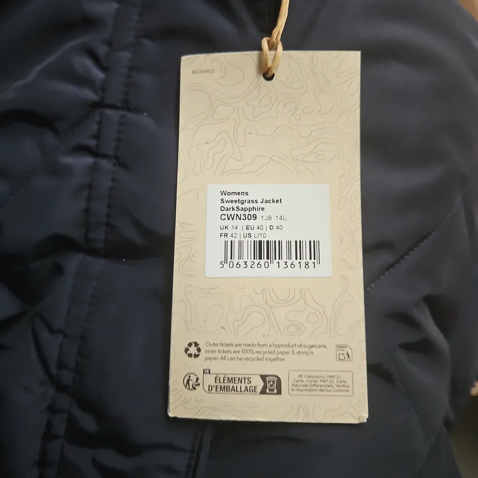 CRAGHOPPERS X NATIONAL TRUST WOMEN'S SWEETGRASS JACKET – DARK SAPPHIRE, UK 14