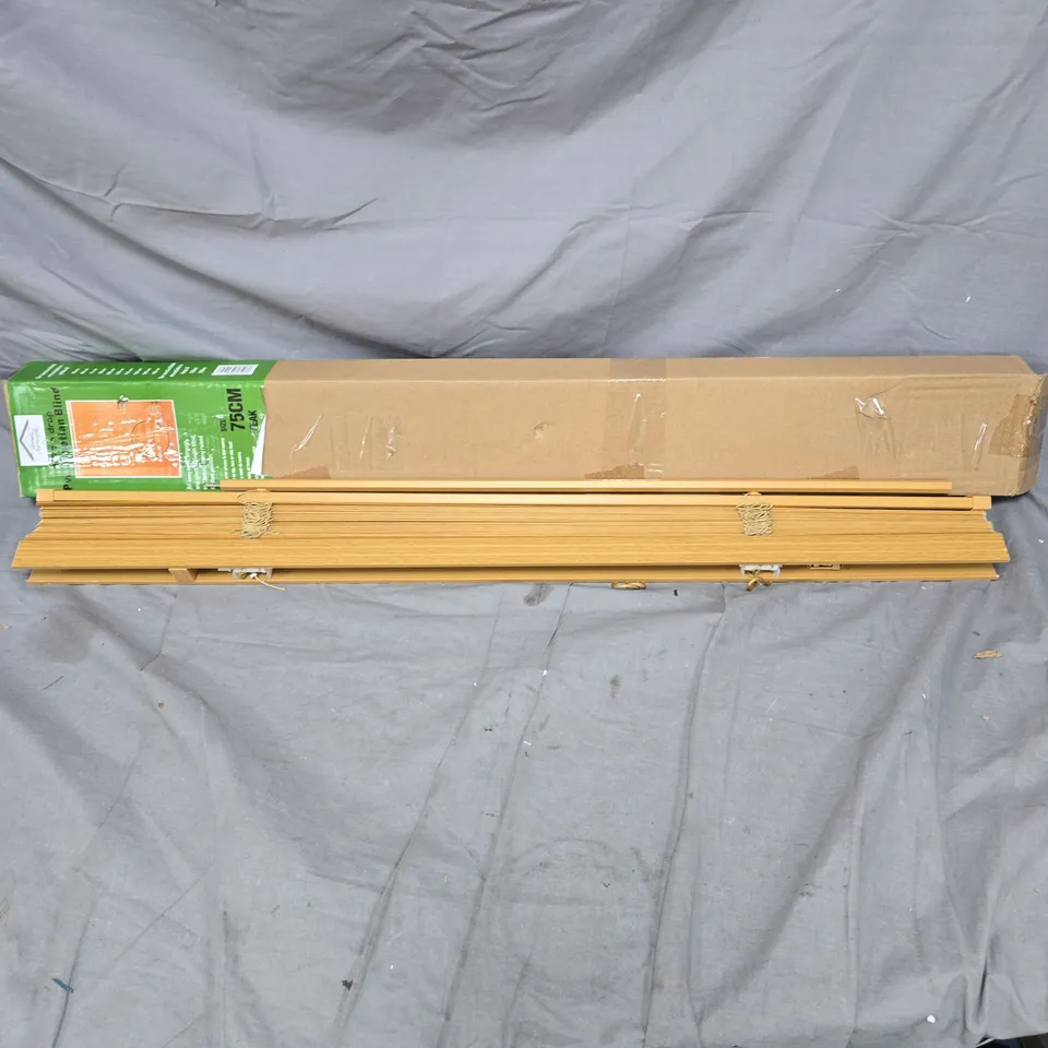 WOODEN BLIND SLATS SET – 75 CM LONG, BOXED
