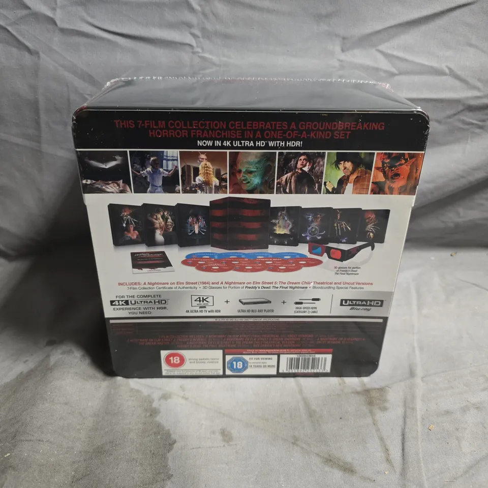 A NIGHTMARE ON ELM STREET 7-FILM COLLECTION – 4K ULTRA HD + BLU-RAY (BOXED TIN)