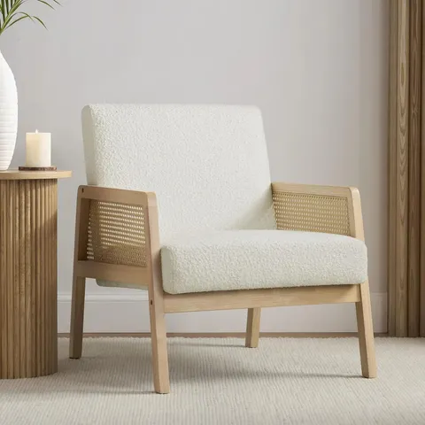 BOXED DUSK ORLA ACCENT CHAIR - BOUCLE IVORY (1 BOX)