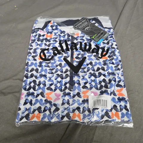 SEALED CALLAWAY METAMORPHOSIS SHORT SLEEVE WOMENS BRILLIANT WHITE -  LARGE