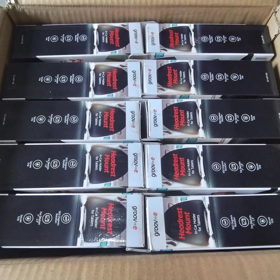 LOT OF 20 BOXED BRAND NEW GROOVE HEADREST MOUNTS