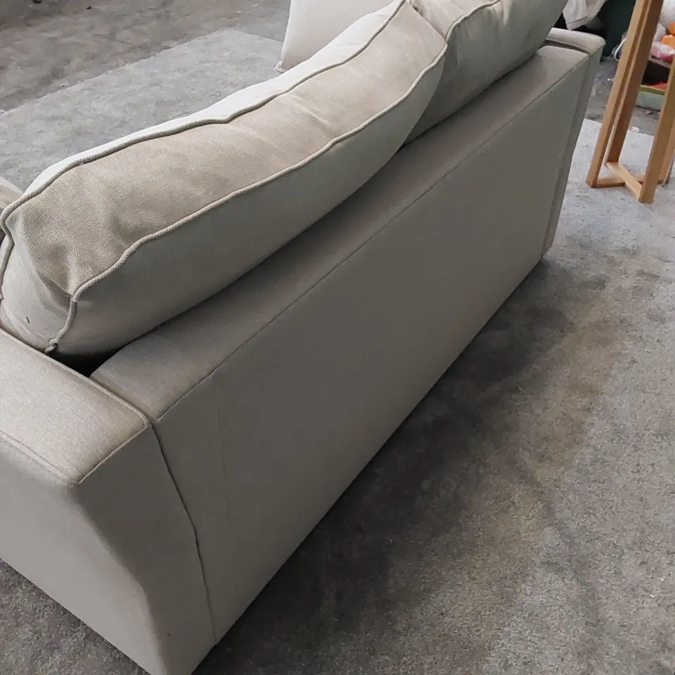 THE AMESBURY 3-SEATER SOFA UPHOLSTERED IN OAT FABRIC