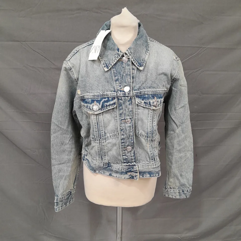 ZARA JACKET IN VINTAGE DENIM SIZE S