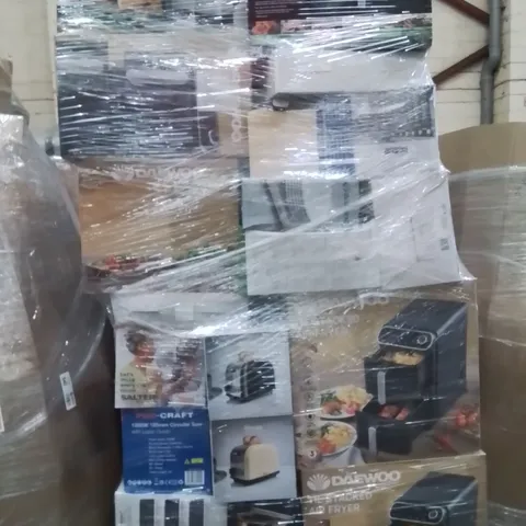 PALLET CONTAINING A LARGE QUANTITY OF ELECTRICAL PRODUCTS TO INCLUDE;AIR FRYER,VACUUM CLEANER,KETTLE,TOASTER,IRON