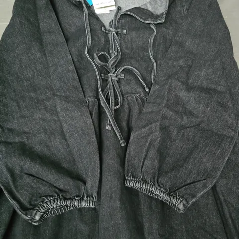 NOBODY'S CHILD EDEN MINI DRESS IN BLACK SIZE UK 12