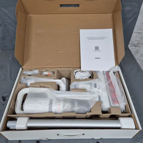 BOXED ROIDIMI CORDLESS VACUUM CLEANER IN WHITE/GREY