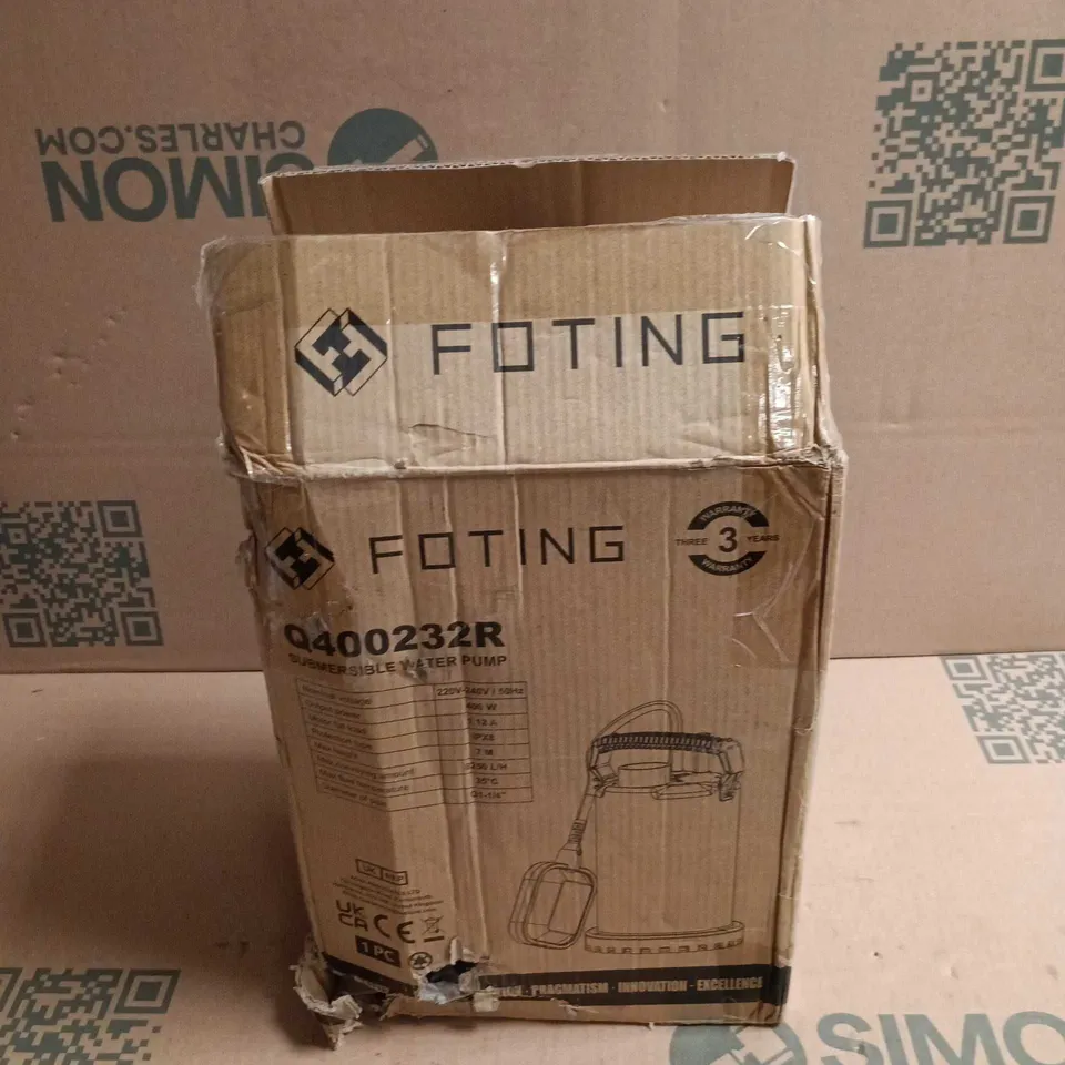 FOTING SUBMERSIBLE WATER PUMP BOXED 