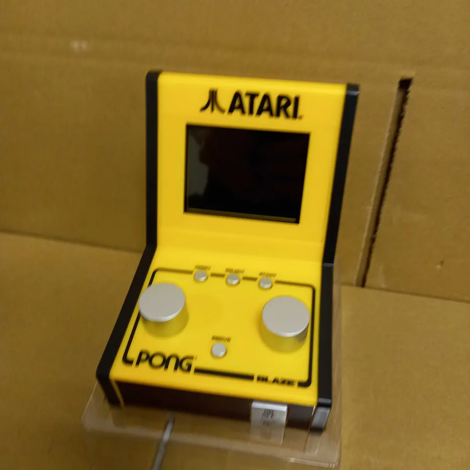 ATARI MINI ARCADE PONG BLAZE, INCLUDES 12 CLASSIC GAMES