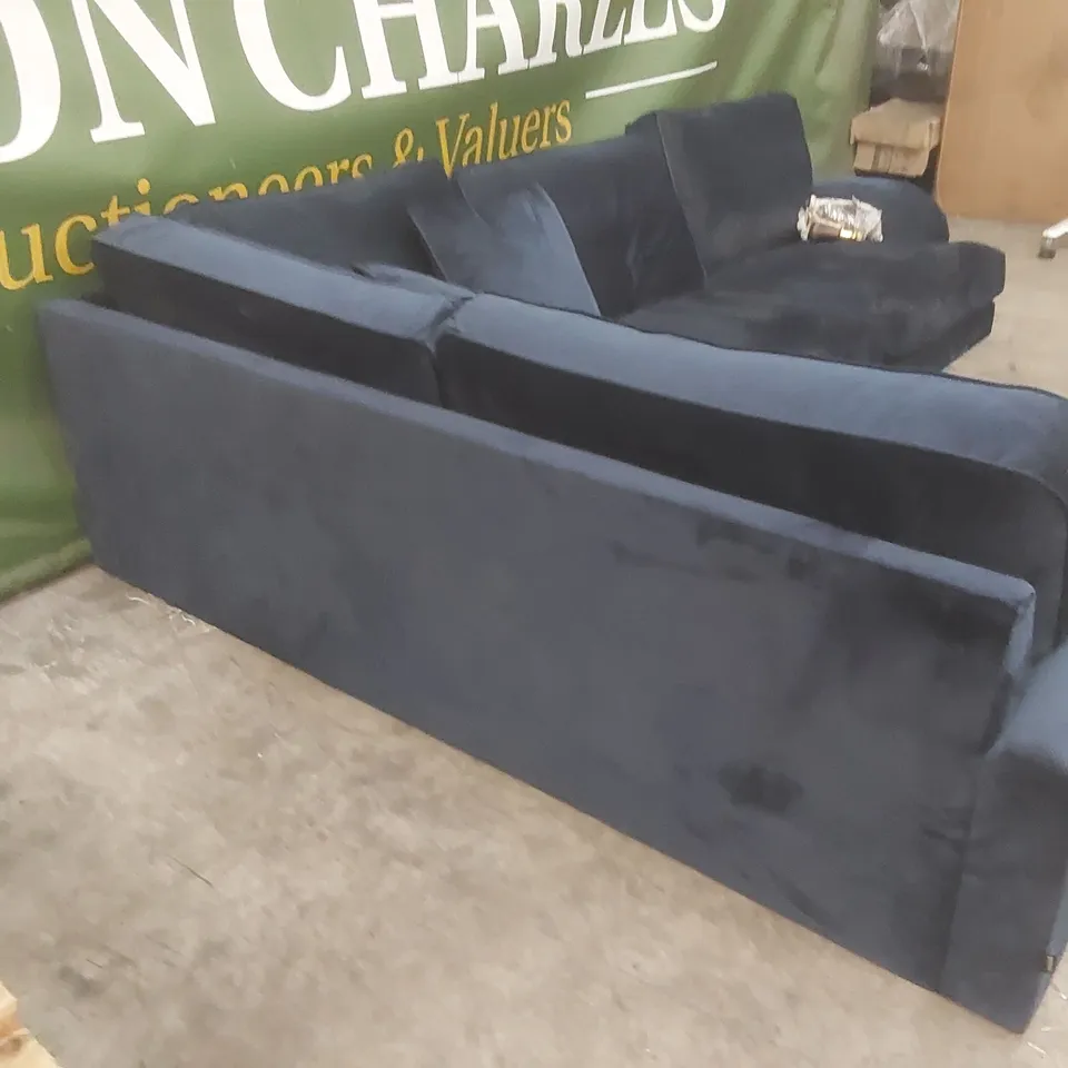 PAYTON VELVET UPHOLSTERED CORNER SOFA