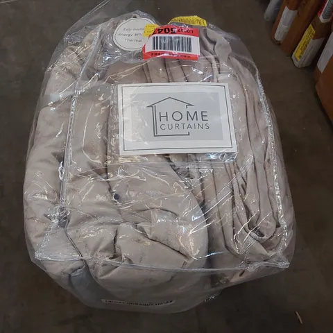 BAGGED FULLY INTERLINED THERMAL MARBEL EMBOSSED VELOUR CURTAINS - 274 x 229cm