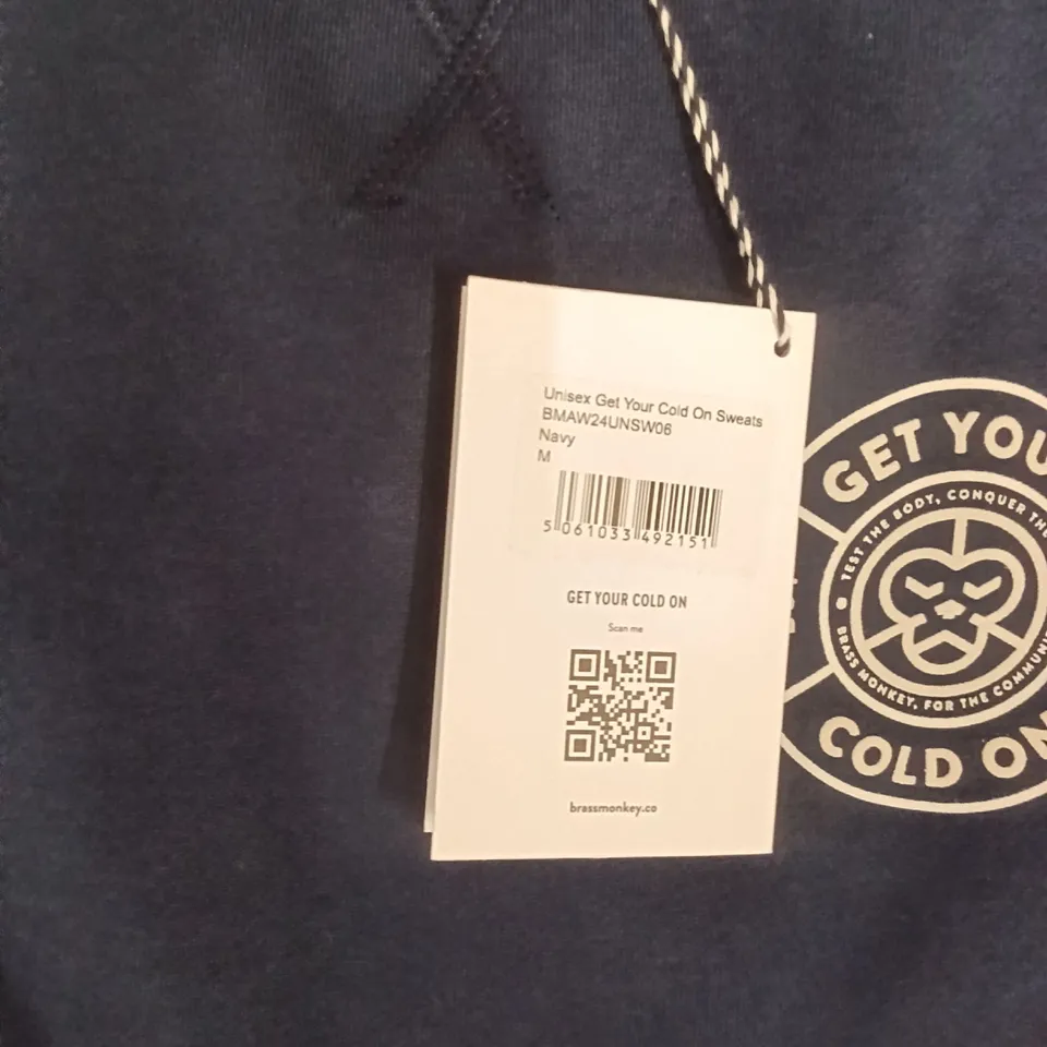 BRAND NEW BRASS MONKEY SWEATS - NAVY SIZE MEDIUM APPROXIMATELY 8