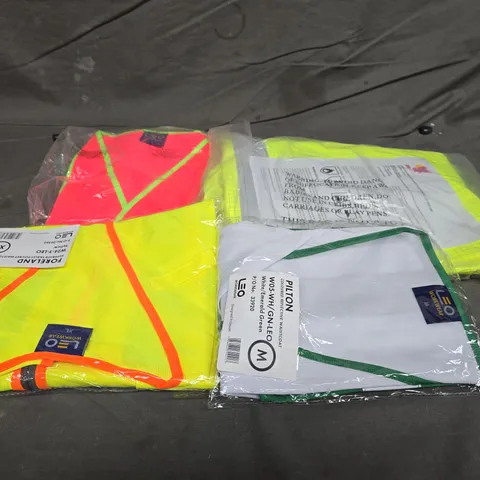 APPROXIMATELY 20 ASSORTED WORKWEAR PRODUCTS TO INCLUDE VESTS, HELMETS, GLOVES ETC
