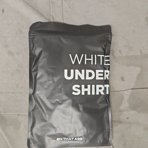 BAGGED ON THAT ASS UNDER SHIRT IN SALT WHITE SIZE XXL